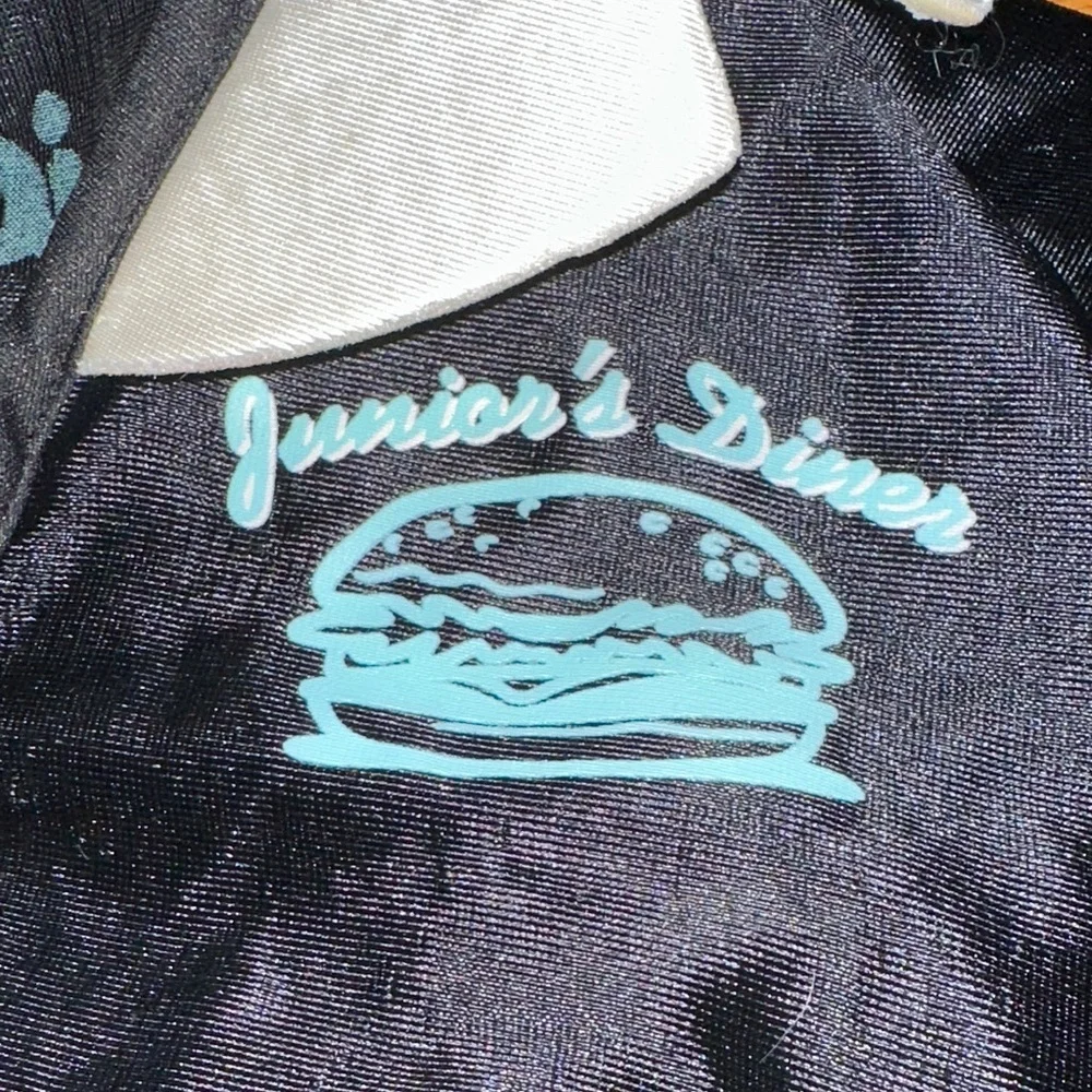 Kids Retro Diner Costume - Black and Blue